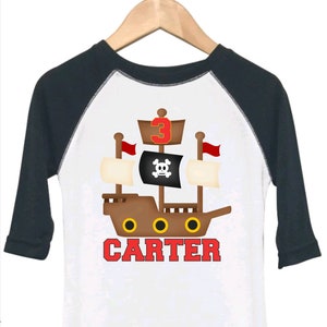 Pirate Birthday Shirt, Pirate Ship Birthday Shirt, Pirate Party, Pirate Birthday Party, Boys Birthday Shirt, Pirate Shirt