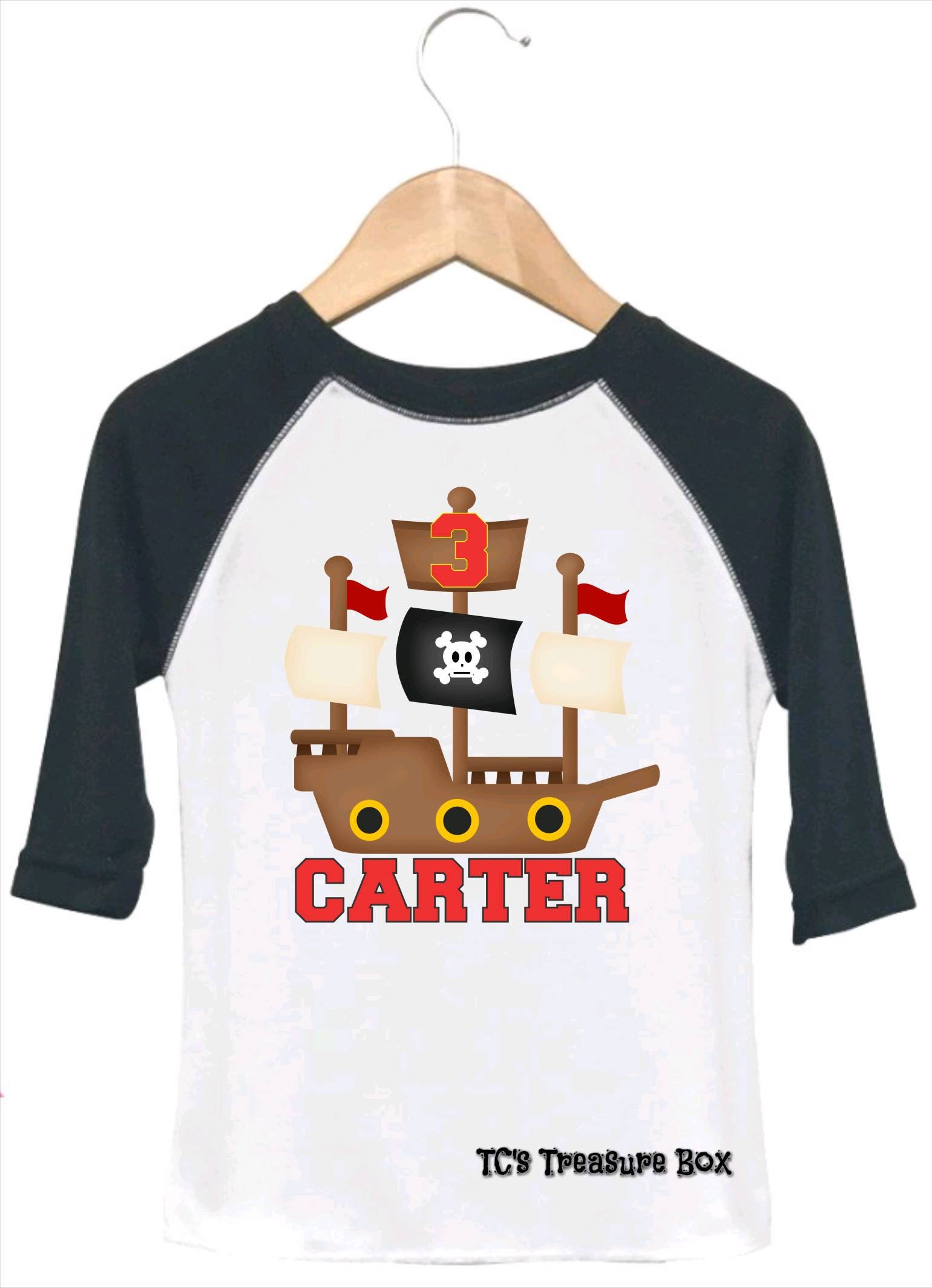Pirate Birthday Shirt, Pirate Ship 