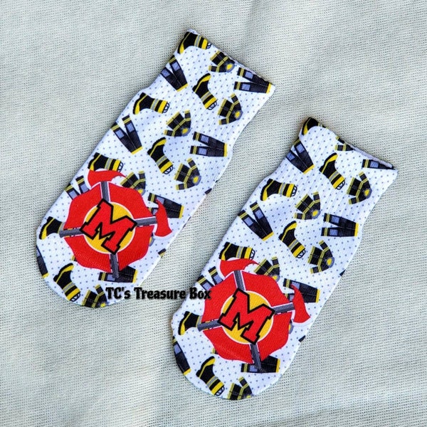 Firefighter Socks, Fire Truck Socks, Custom Socks, Fire Fighter Socks, Firemen Socks, Fire Station Socks, Birthday Socks, Birthday Outfit