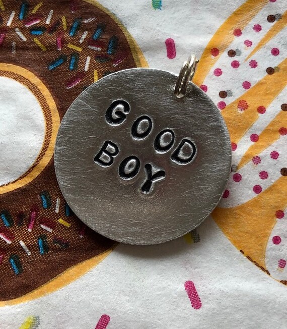Good Boy Dog Tag Etsy