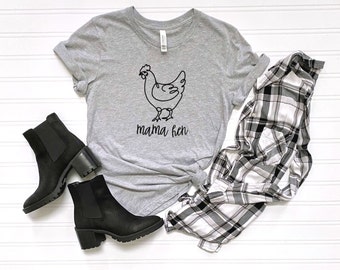Mama hen shirt, Mama shirt, Mothers day shirt, Gift for mom, Gift for mama, Mama apparel, Cute mom shirt, Cute mama shirt, Mom life