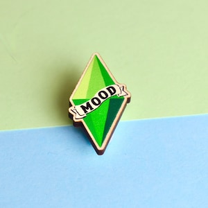 Sims 4 Green Mood Inspired Plumbob Pin