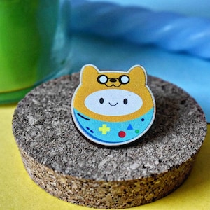 Adventure Time Pin - Finn, Jake and BMO - Cartoon Pin - Gift for Him Her