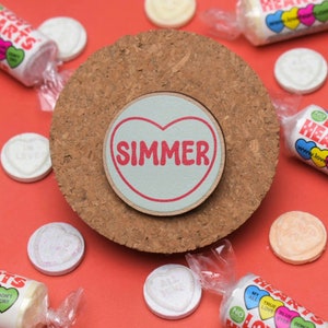 The Sims Lover Simmer Pin - Gift For Her - Pastel - Love Heart Inspired