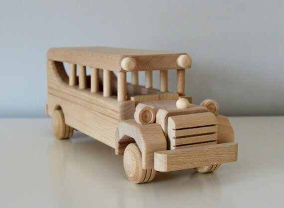 toy wooden bus