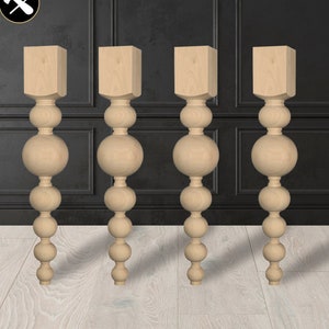 Set of 4 Sonora 34.5 Inch Tall Mission Kitchen Island Leg Etsy