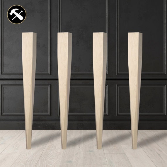 Set of 4 Forester Tapered 29 Inch Modern Dining Table Leg Etsy