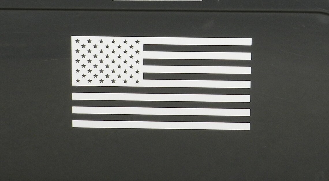 Vinyl American Flag Sticker Etsy