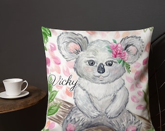 Baby Koala - Nursery room Premium Pillow
