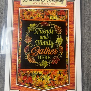 Friends & Family Wall Hanging by Janine Babich Designs - Machine Embroidery Design on CD