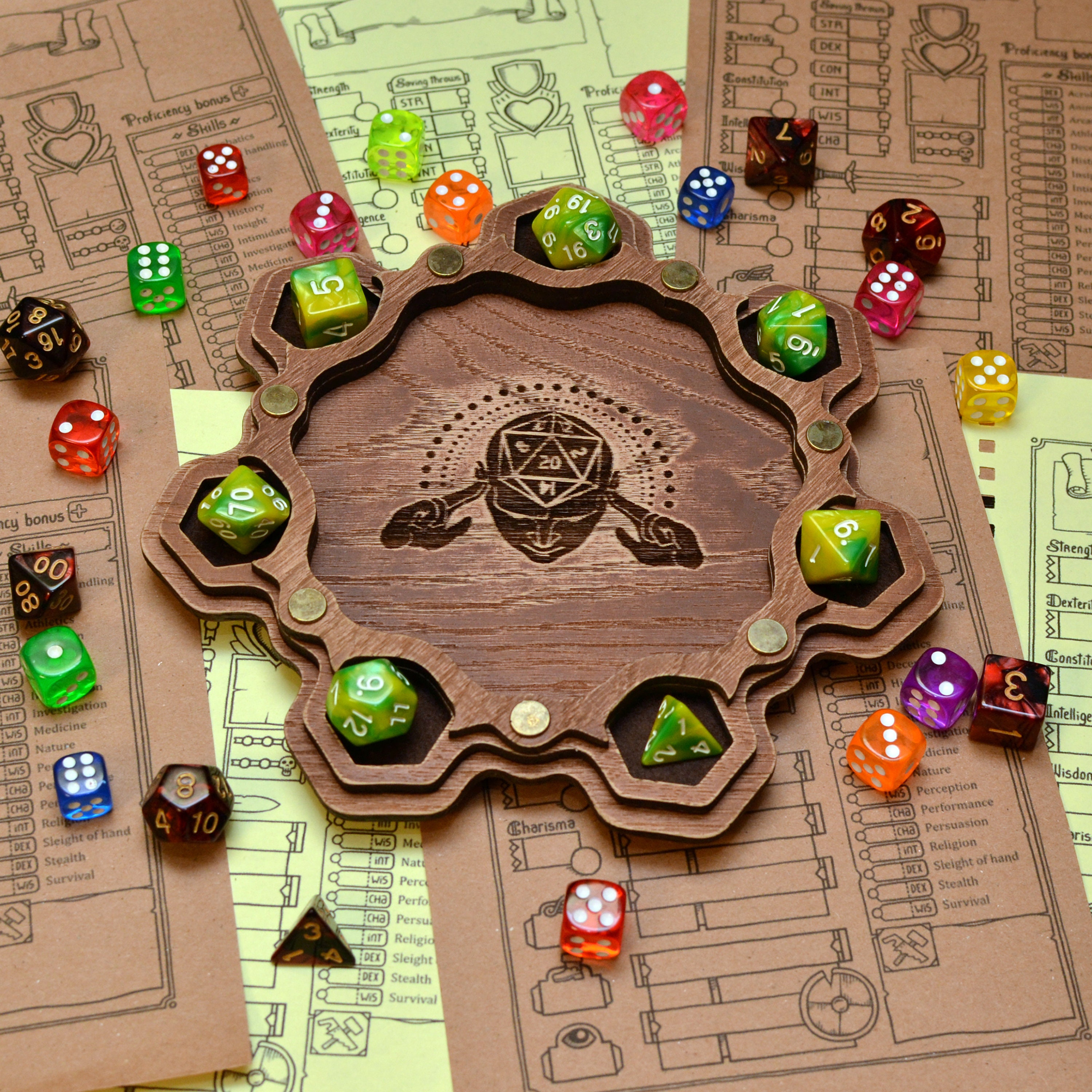 Personalized Dice Tray. Custom Dice Tray. Etsy