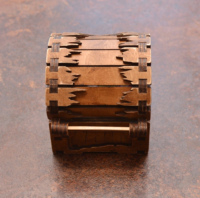 Mimic Chest. Mimic dice box wood. Dice Jail. image 4