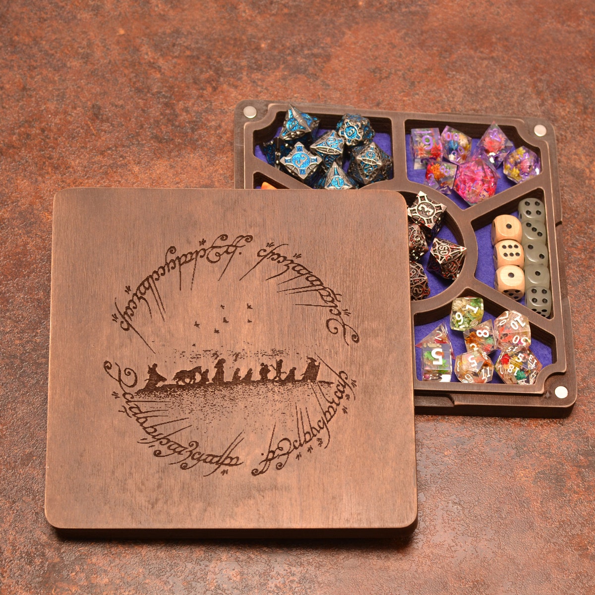 New D&D Dice Tray for Amanda!