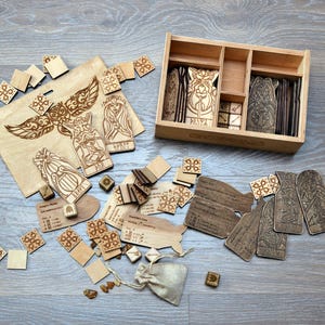 Orlog Board Game: 2-Player Viking Dice Game with Wooden Box