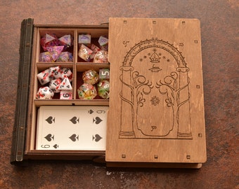 Slider book. Book Box & Dice Tray.