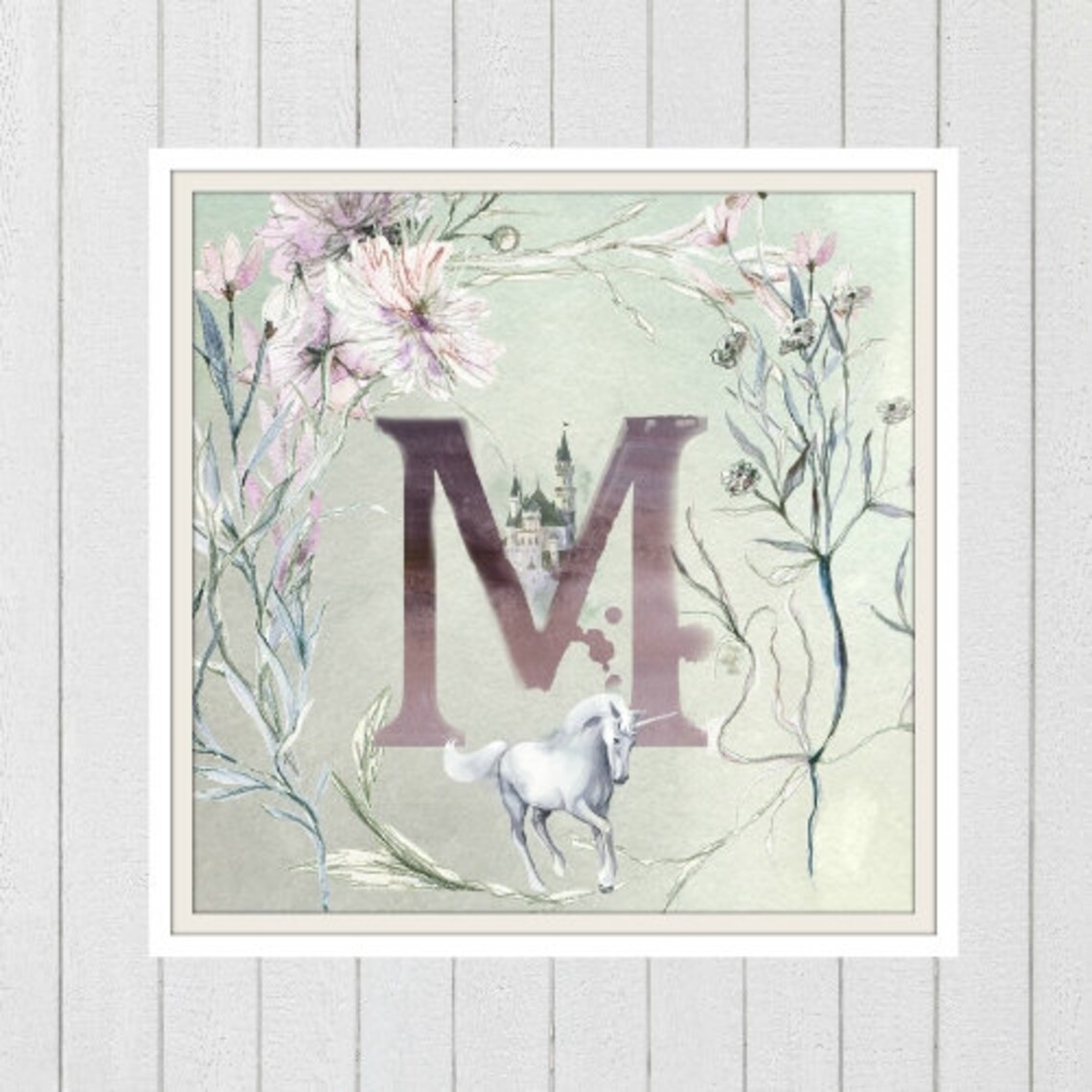 unicorn printable unicorn art unicorn alphabet letter m