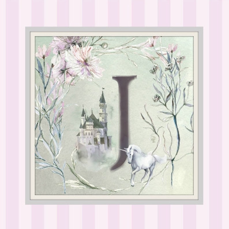 unicorn printable unicorn art unicorn alphabet letter j