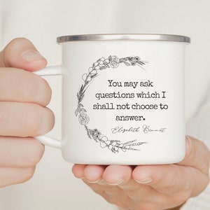 Jane Austen Mug with Pride and Prejudice Elizabeth Bennet Quote