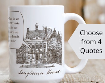 Jane Austen Mug with Mr. Bennet Quote, Pride and Prejudice Gift, Literary Gift for Dad, Funny Jane Austen Gift, Book Mug for Book Lover Gift