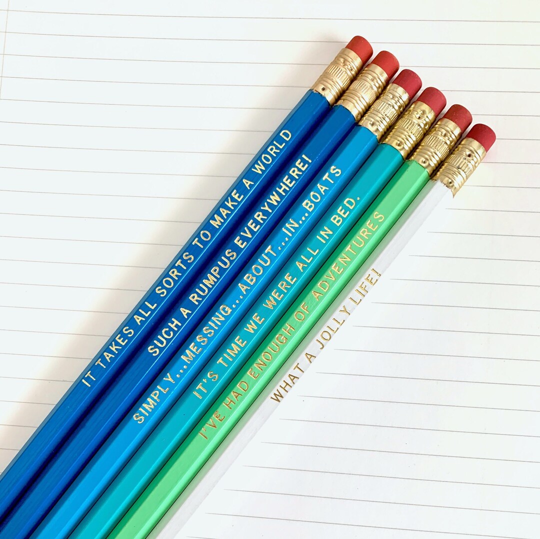 Wind in the Willows Engraved Pencils With Grahame Etsy