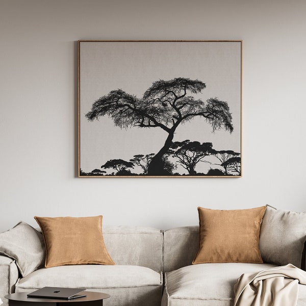 African Tree Print, Branch printable,  Vintage Tree Drawing, Printable Tree Art, Printable wall art, instant download