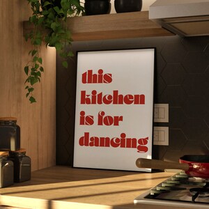Metal Sign Kitchen Is For Dancing