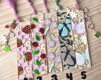 Acrylic Bookmark - Unique Gifts for Book Lovers, Perfect for Any Occasion, Handmade Bookmarks for Readers & Literature Fans