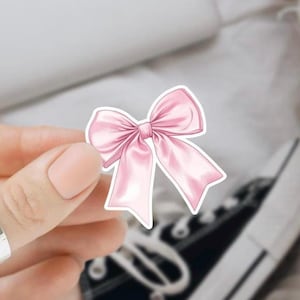 Pink Coquette Sticker: Holographic Vinyl Decal