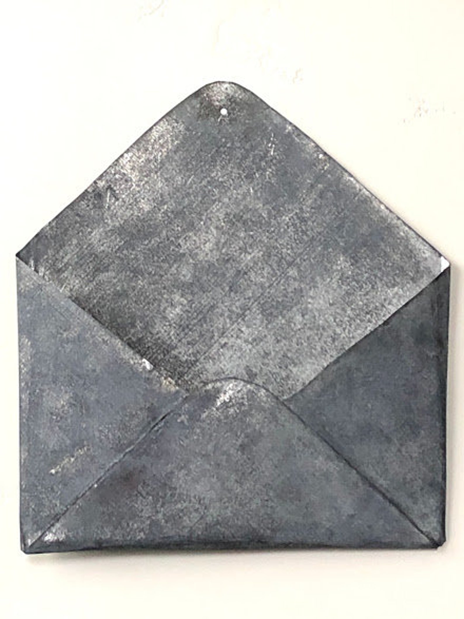 LARGE Galvanized Metal Envelope Etsy