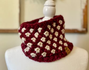 Hand Knit Merino Wool Chunky Cowl | Soft Neck Warmer