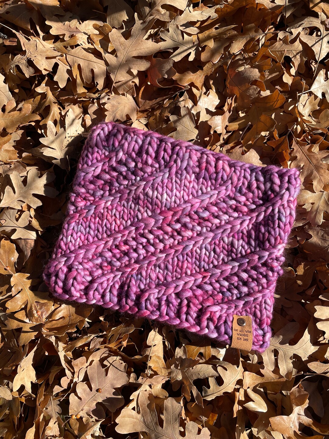 Hand Knit Chunky Merino Wool Cowl | Soft Neck Warmer - Etsy