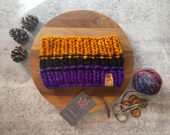 Hand Knit Merino Wool Headband | Soft Ear Warmer