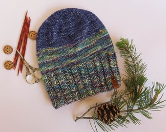 Quality Hand Knit Wool Hat - Premium Yarn, Lightweight Beanie for Men and Women
