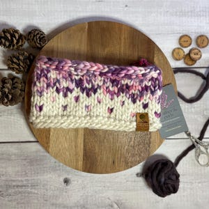 Hand Knit 100% Merino Wool  Headband | Soft & Cozy Ear Warmer | Handmade Gift