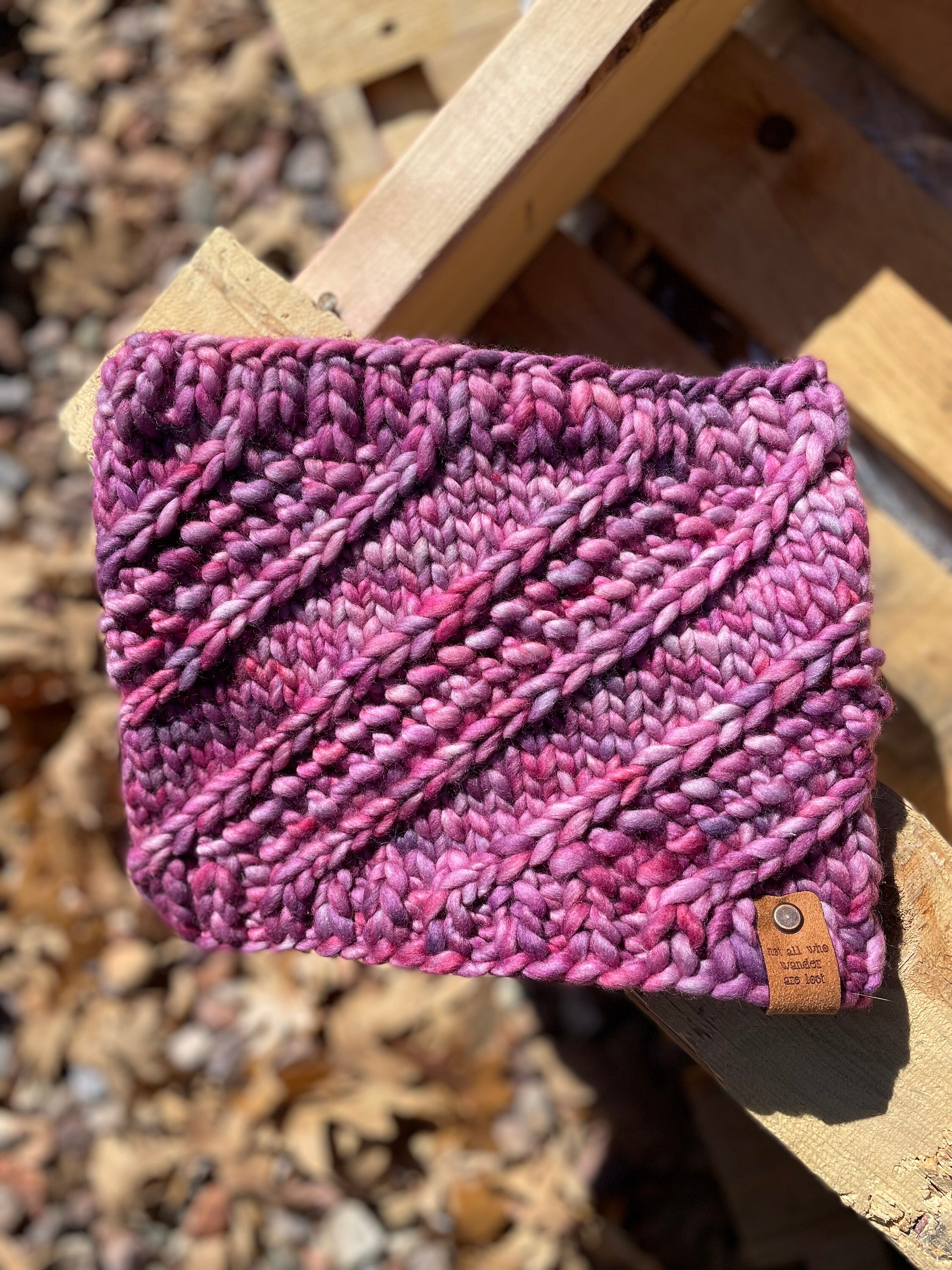 Hand Knit Chunky Merino Wool Cowl | Soft Neck Warmer - Etsy