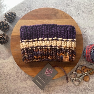 Hand Knit 100% Merino Wool  Headband | Soft & Cozy Ear Warmer | Handmade Gift