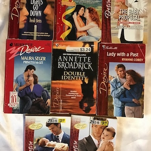Harlequin Romance Series Paperbacks assortment-Desire, Blaze, Romance, Romantic Suspense, American Romance, Temptation, Intimate Moments