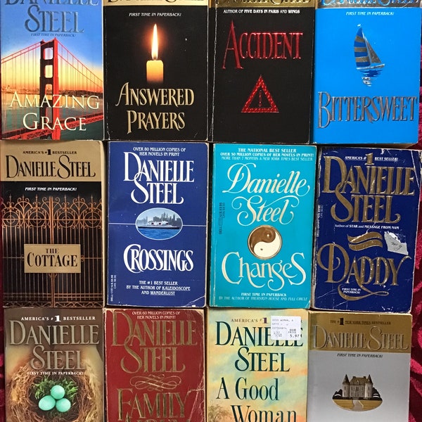 Assorted Danielle Steel Paperbacks/Sm Hardback—1.25 each