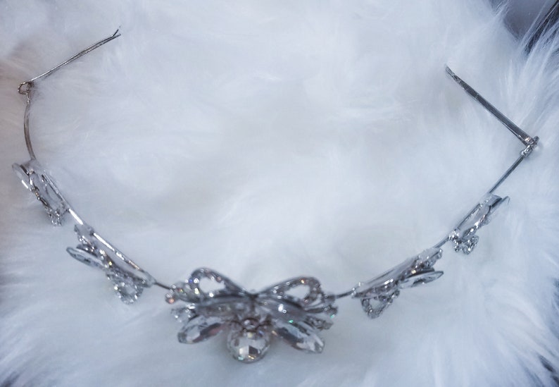 Bridal Headband Crystal Wedding Headband Bridal Headpiece Simple Vintage Head Band, Bridal Hair Accessories Bridal Headband