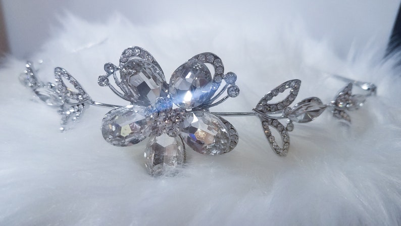 Bridal Headband Crystal Wedding Headband Bridal Headpiece Simple Vintage Head Band, Bridal Hair Accessories Bridal Headband