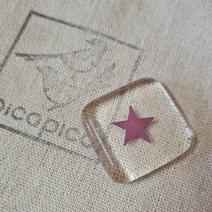 Stern - handgefertigtes Glas-Andenken