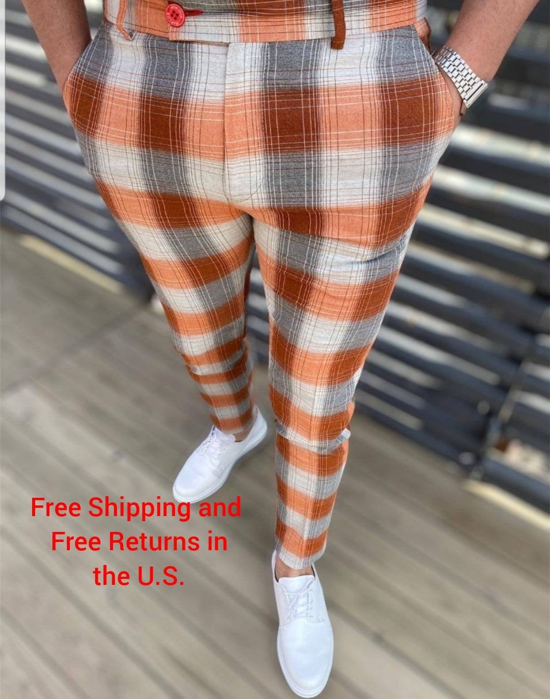 Buy Burnt Orange Pants Online In India  Etsy India