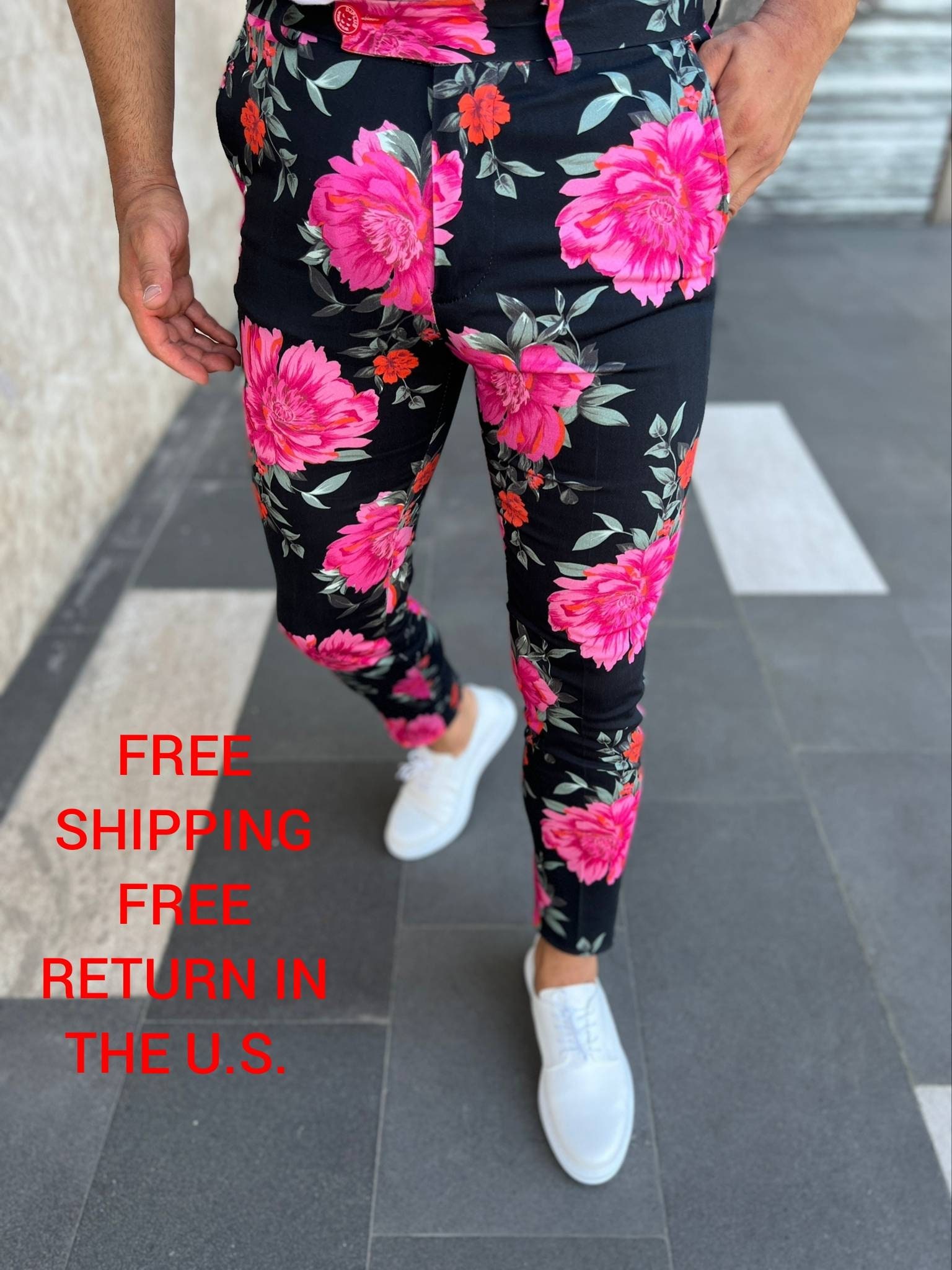 Buy Floral Print Pants Online in India  Etsy