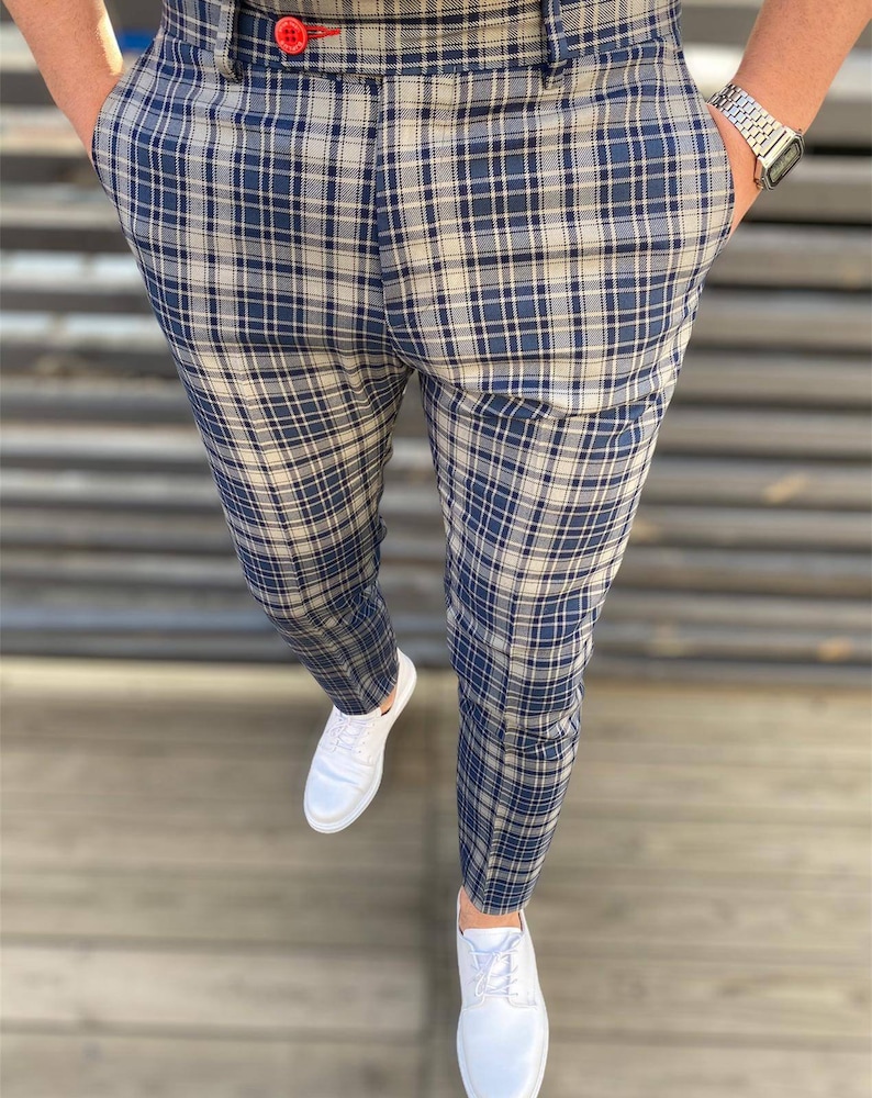 Men Fancy Pants Shipping From TEXAS. Gentlemen Pants Tartan - Etsy