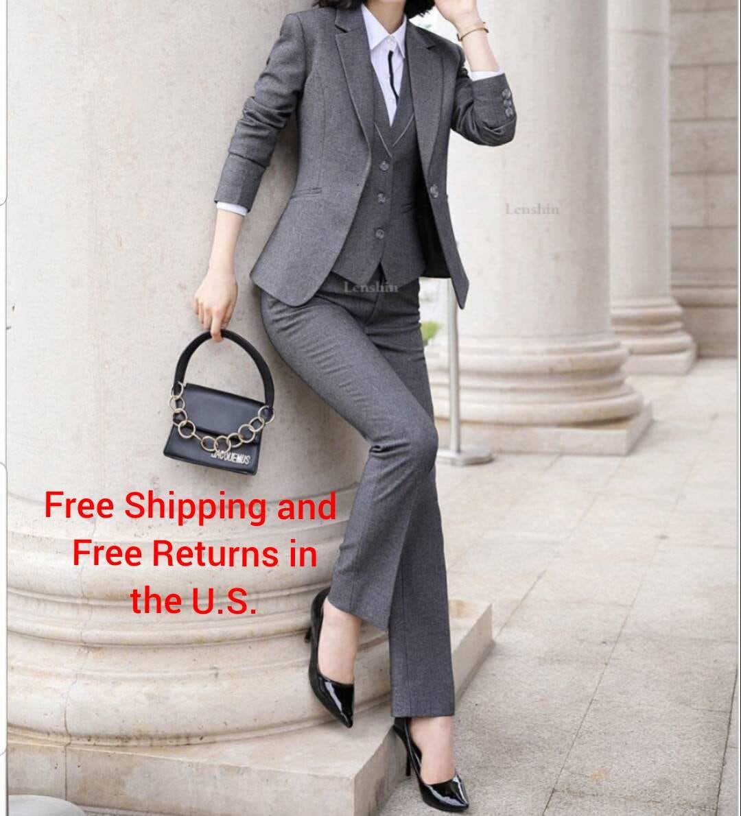 スーツ DONDUP Women Suits LDA458JF0351PPTODDS25900 Grey Light Grey Women's Suit | Suits for Work, Weddings & More