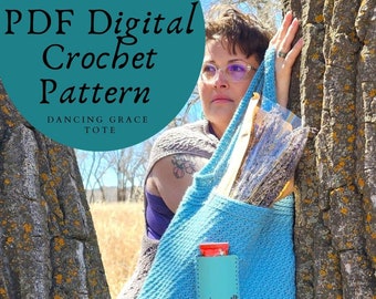 Dancing Grace Tote Collection/ Pattern Pack/ PDF Crochet Pattern / Crochet Tote Pattern/ Digital Item ONLY