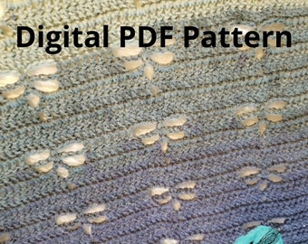 Dragonfly Grace Blanket / Baby Blanket Crochet Pattern