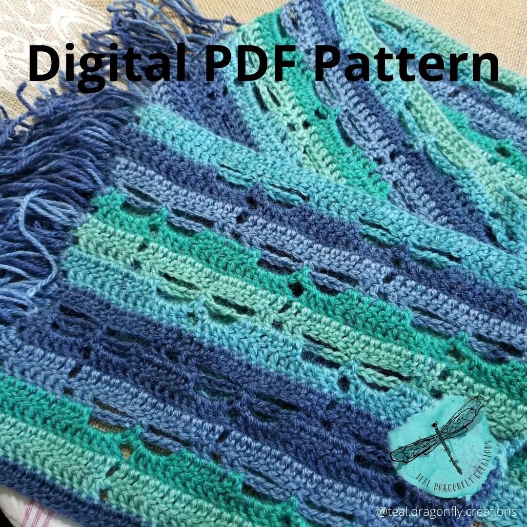 Enchanted Wings Scarf and Shawl / PDF Crochet Pattern / Digital Item ...