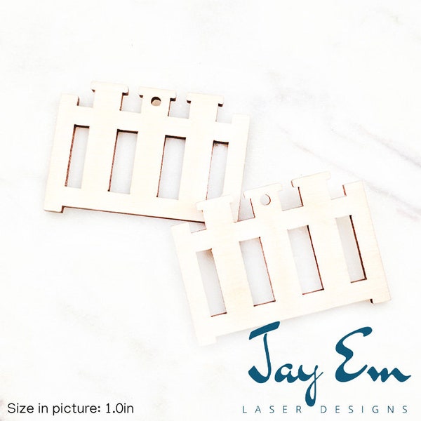 10 Pieces - DIY Unfinished Laser Cut Natural Wood Earrings Blanks - Wood Jewelry- Wood Shapes - Test Tube Rack Wood Blank
