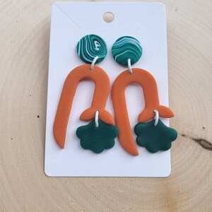 Eclectic flower earrings
